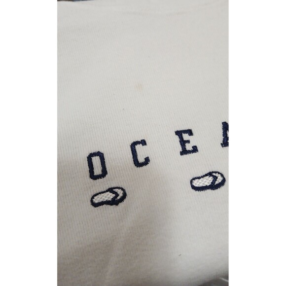Ocean City New Jersey Hoodie XL Embroidered Flip Flops USA Made Breezin' Up Note - Picture 6 of 9